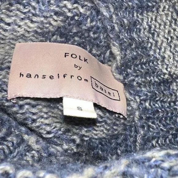 Folk by Hansel from Basel (Anthropologie) mohair blend mock turtle sweater, S. - Picture 3 of 8
